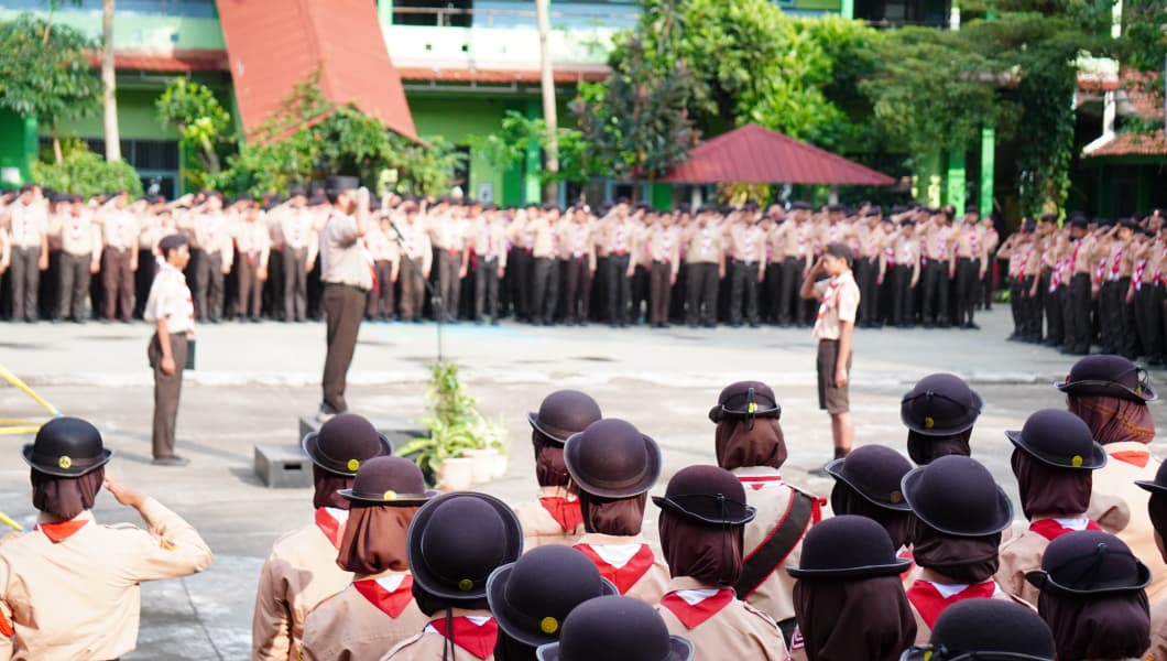 Upacara HUT Pramuka 64