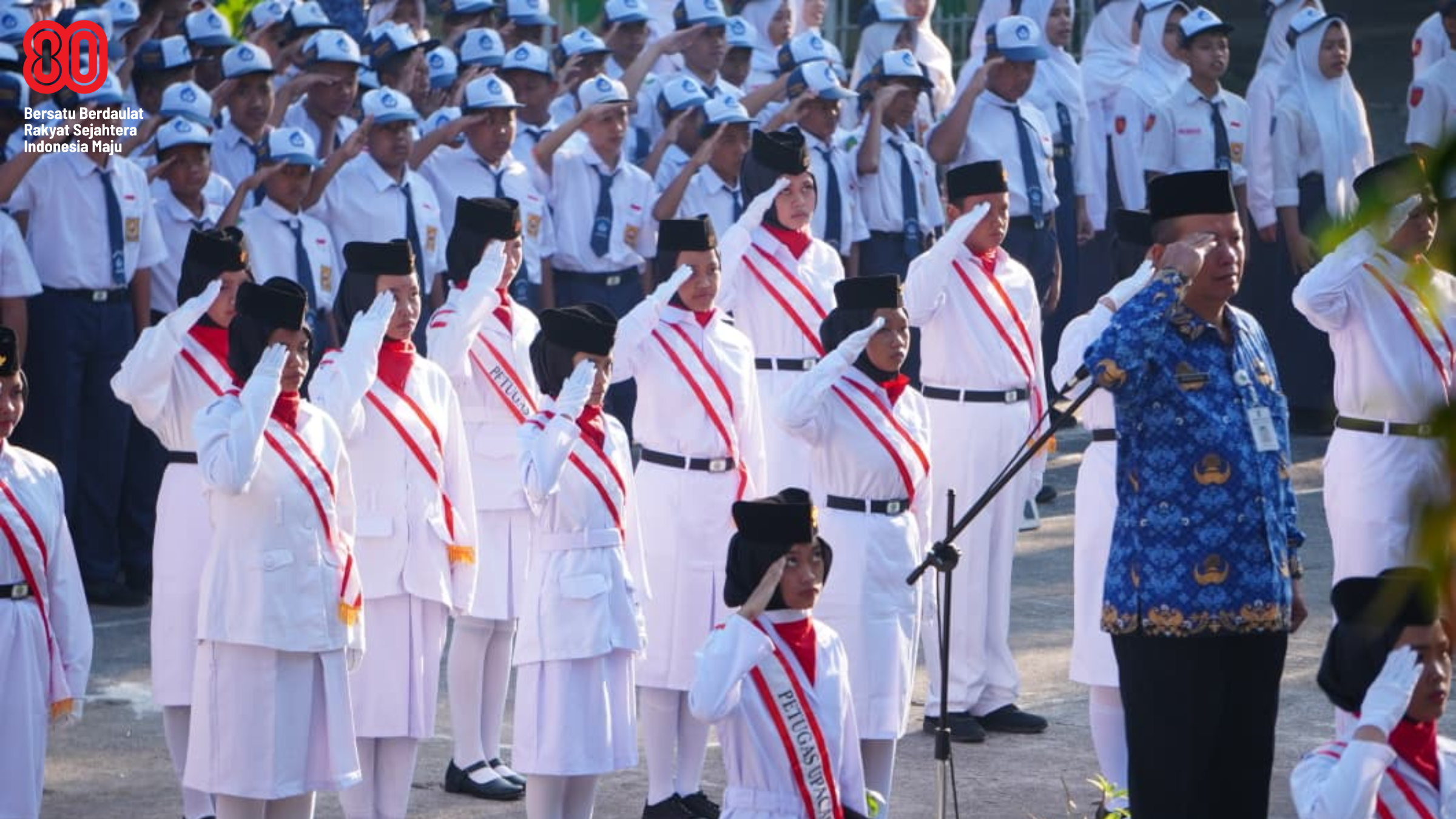 Upacara HUT ke-80 Kemerdekaan RI